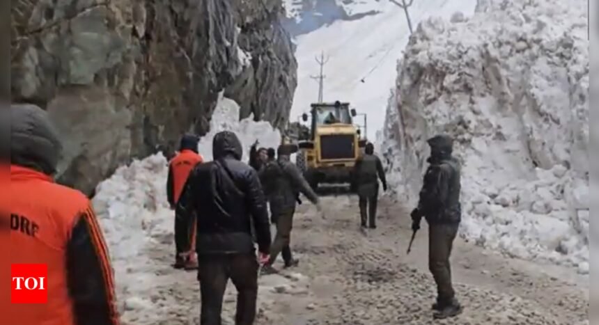 Avalanche hits Sonamarg; several tourists stranded | India News