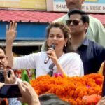 Lok Sabha elections 2024: BJP`s candidate Kangana Ranaut holds roadshow in Mandi