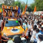 Nitin Gadkari holds roadshow in Nagpur ahead of filing nomination