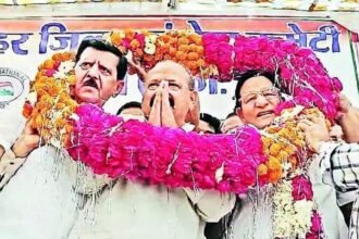 Rajasthan: Day after heated argument, Congress leader Shanti Dhariwal accompanies party candidate Prahlad Gunjal for nomination filing | India News