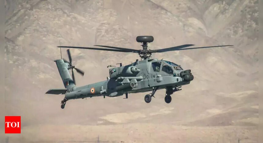 Accident of Apache attack chopper in Ladakh | India News