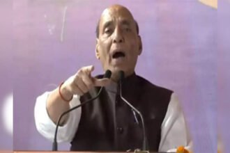 'Desh Ki janta moye moye kar degi': BJP leader Rajnath Singh jibe at INDIA bloc | India News