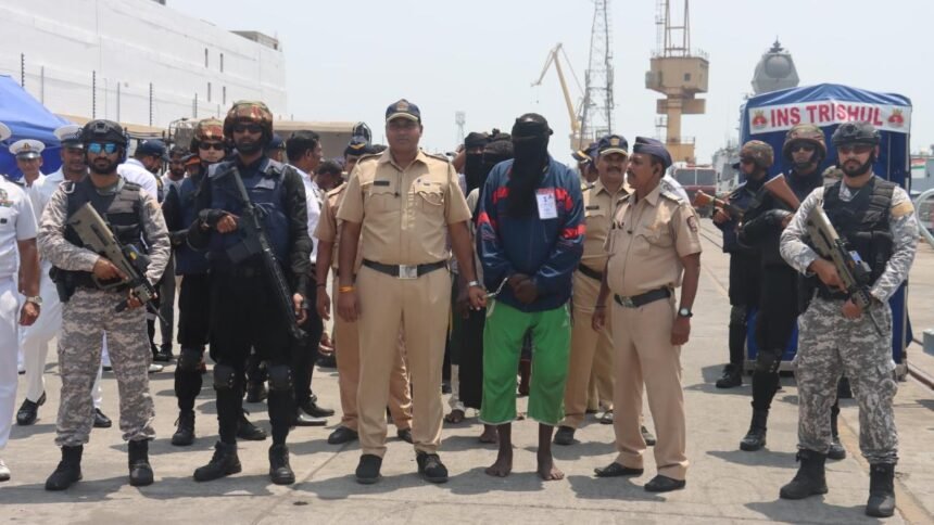 Mumbai Police arrests 9 pirates caught off Somalia coast by Indian Navy