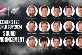 T20 World Cup 2024: New Zealand announce 15-member squad