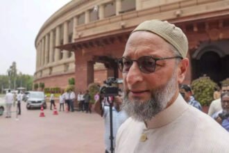 AIMIM chief Asaduddin Owaisi sparks row, says 'Jai Palestine' while taking oath as Lok Sabha MP | India News