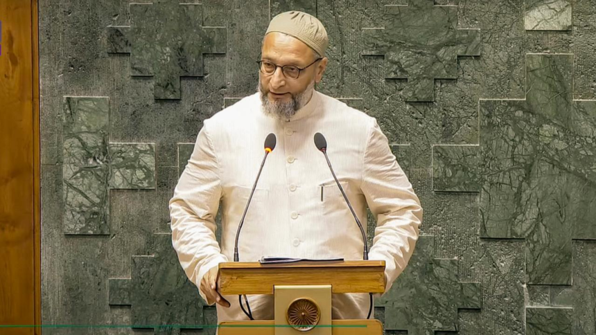 AIMIM chief Owaisi takes oath as Lok Sabha MP with Jai Telangana, Jai Palestine