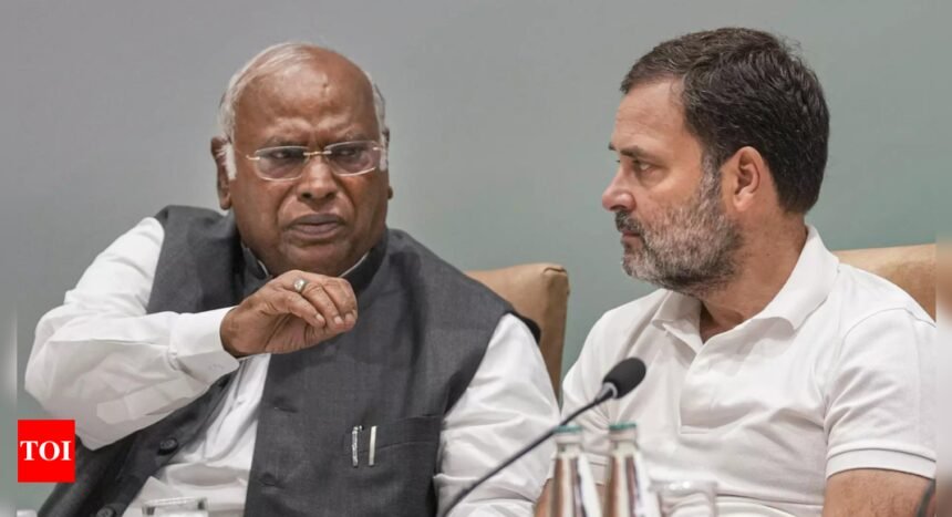 'Decisive rejection of the politics of divisiveness': Mallikarjun Kharge at CWC meet | India News