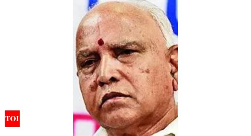 In Pocso case, CID files 750-page chargesheet against BSY, 3 others | Bengaluru News