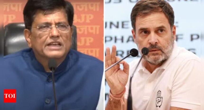 'It is baseless': BJP leader Piyush Goyal on Rahul Gandhi's demand for JPC probe into alleged stock market 'scam' | India News