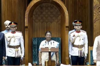 Opposition disrupts Presidential address with slogans, retorts in Lok Sabha | India News