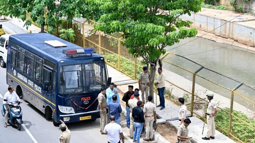 Police take Darshan and his associates for spot inspection