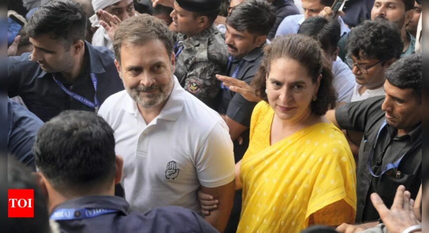 'Proud to be your sister': Priyanka Gandhi pens emotional note for Rahul for 'not backing down whatever the odds' | India News