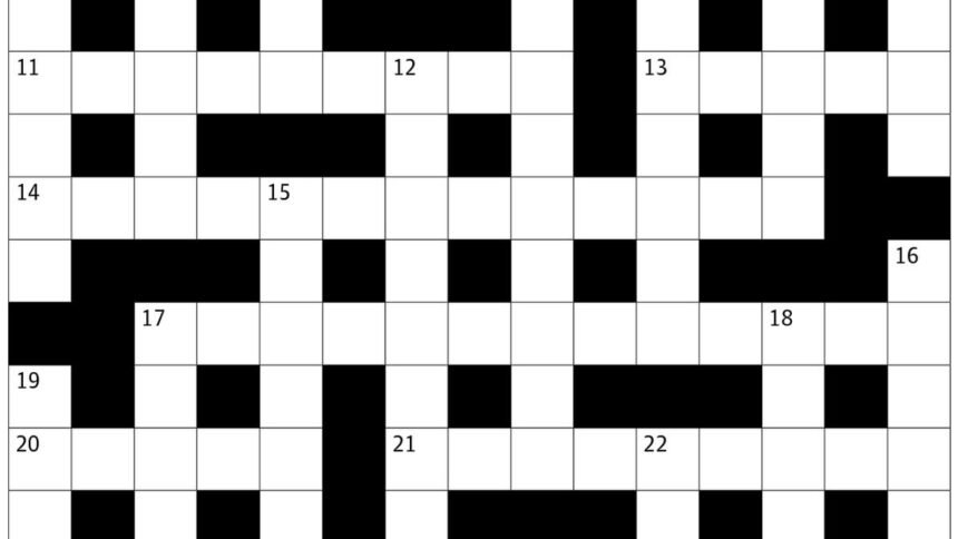 The Sunday Crossword No. 3313