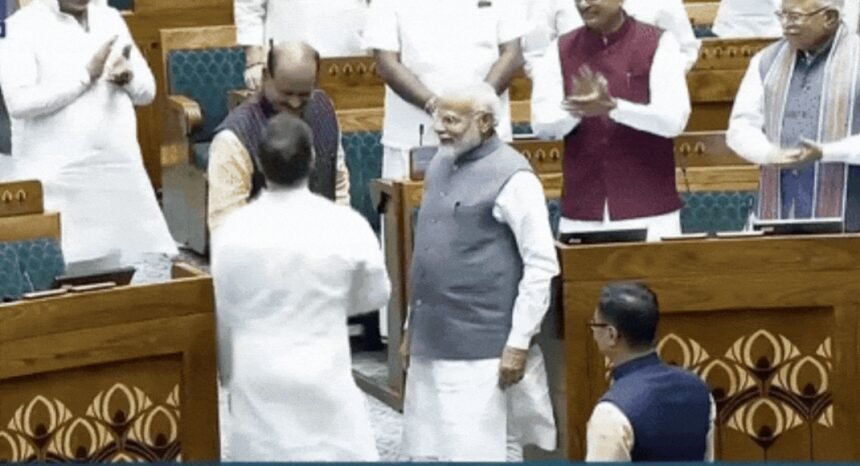 Watch: PM Modi, Rahul Gandhi shake hands, escort Om Birla to Speaker's chair | India News