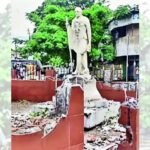 Gandhi statue uprooted to make way for clock tower | India News