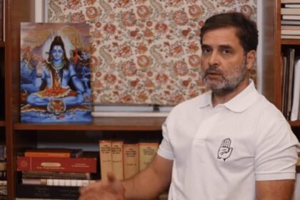 'He lied before Lord Shiva's photo': Rahul Gandhi attacks Rajnath Singh over compensation for Agniveers, demands apology