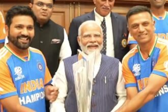 Team India Arrival Live Updates: PM Narendra Modi Interacts With Rohit Sharma And Others