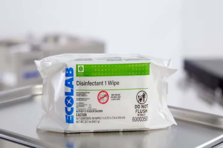 US company Ecolab launches Disinfectant 1 Wipe