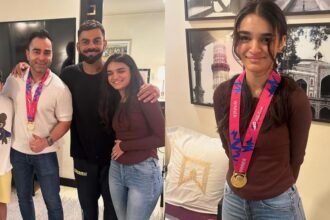 Virat Kohli celebrates T20 WC success with family after reaching Delhi