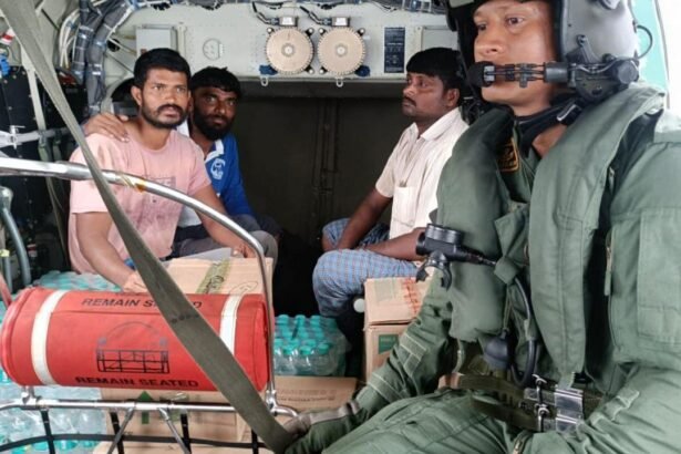 Indian Navy joins flood relief operations in Andhra Pradesh