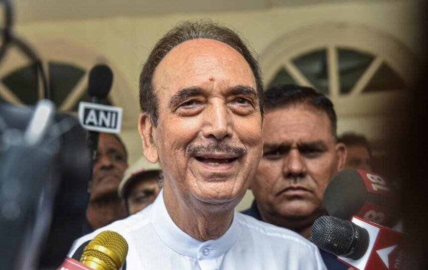 Ten-year election gap in J-K left the state far behind, says Ghulam Nabi Azad