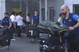 WATCH VIDEO: New Zealand team arrive in Greater Noida ahead of Afghanistan Test