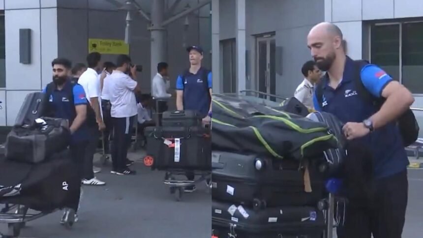 WATCH VIDEO: New Zealand team arrive in Greater Noida ahead of Afghanistan Test