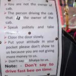 'Put your attitude in your pockets,' 'don't call us bhaiya': Cab driver lists rules for passengers goes viral | India News