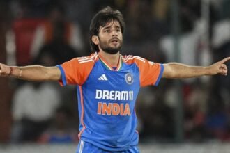 Ravi Bishnoi becomes youngest to take 50 T20I wickets