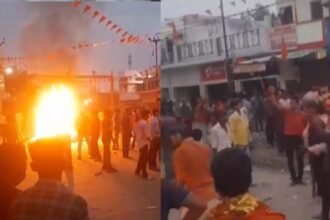 Tensions ease in Maharajganj after clash, FIR filed; police take action to ensure smooth idol immersion | India News