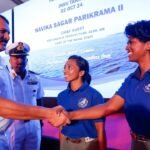 Two Indian Navy women sail out for second global circumnavigation expedition