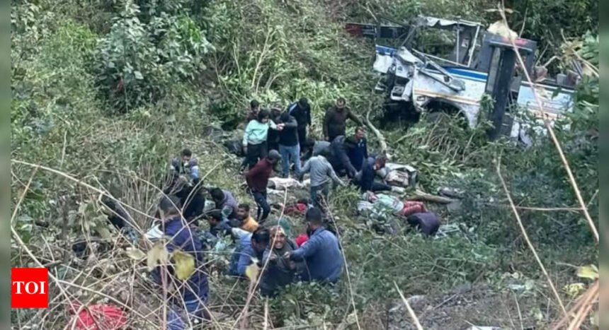 At least 3 dead, many injured after bus falls into gorge in Nainital | Dehradun News