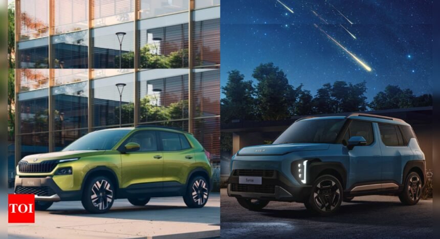 Kia Syros vs Skoda Kylaq: Dimensions, price, features, specs compared