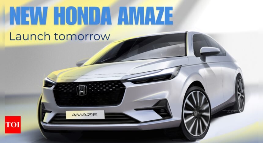 New Honda Amaze India launch tomorrow: Design, features, engine, expected price and more