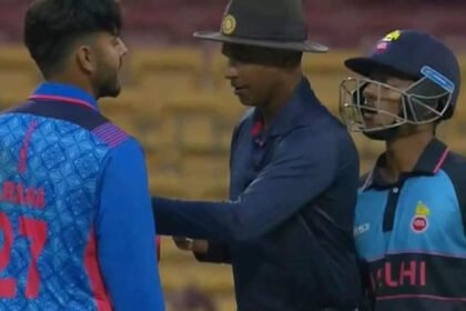 Nitish Rana-Ayush Badoni engage in a heated exchange during Syed Mushtaq Ali Trophy quarter-final. Watch | Cricket News