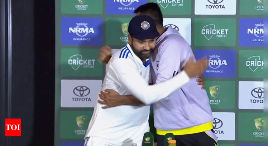R Ashwin retires: Emotional scenes, a warm hug as Rohit Sharma bids good bye to his teammate | Cricket News