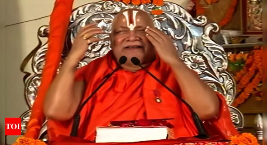 Rambhadracharya, who played key role in Ram Temple case, slams RSS chief's 'mandir' remark | India News